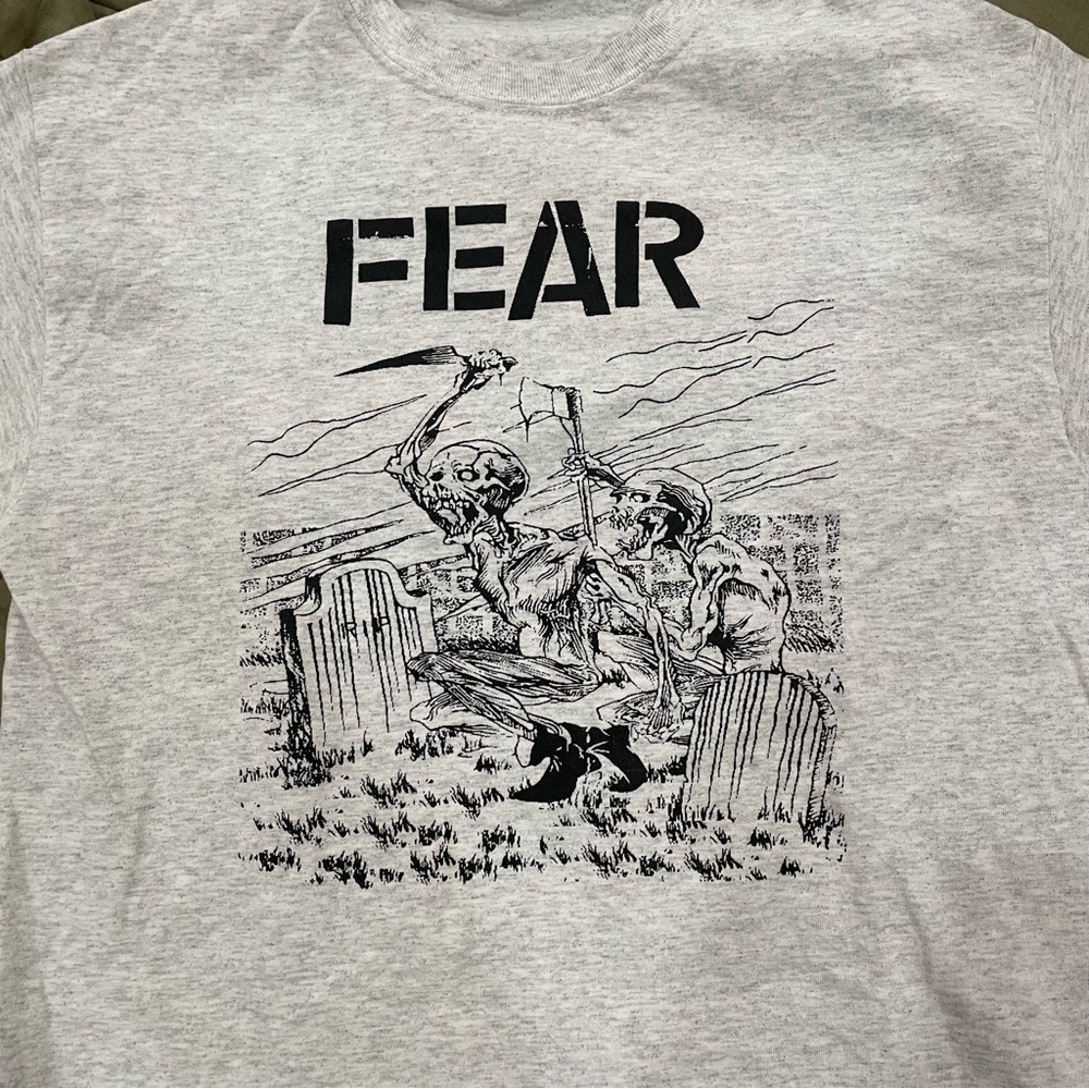 Fear “More Beer” Men’s Medium Grey T-Shirt. Worn once.